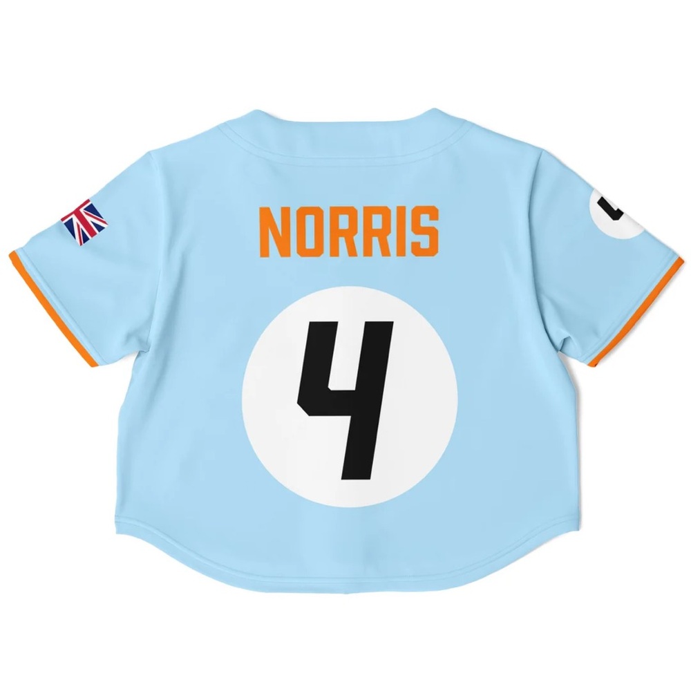Lando Norris Cropped Jersey - Furious Motorsport - Women’s size M - McLaren F1